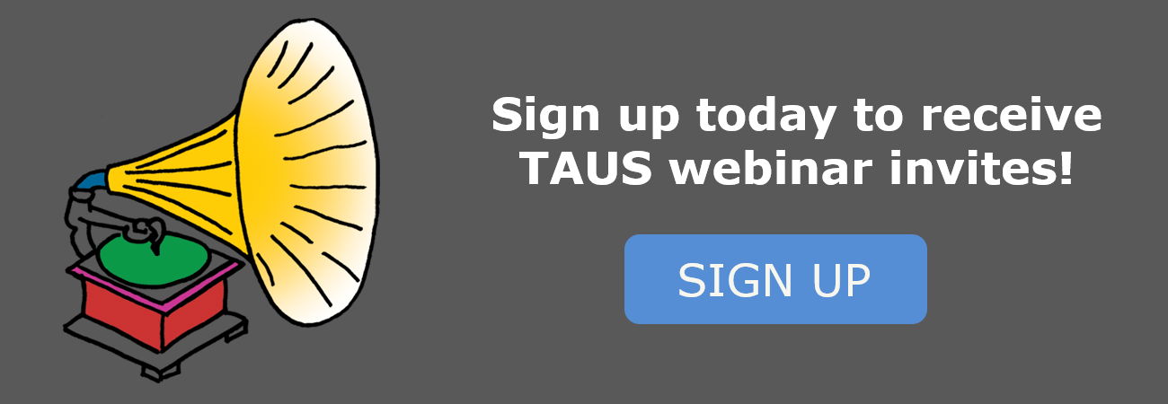 TAUS Webinar Sign Up